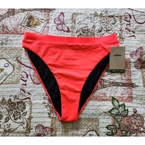 NIKE Women's‎ Orange Essential High Waist Bottom Swimwear Size M